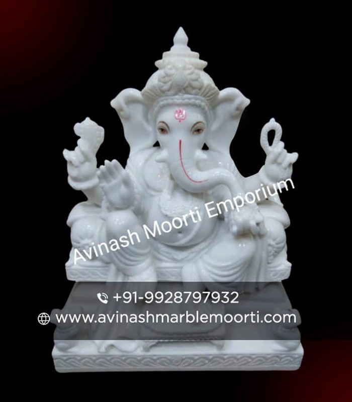 Marble Ganesh Murti Manufacturer Makrana Marble Ganesh Ji Statue Jaipur